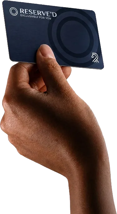 The RESERVE'D card